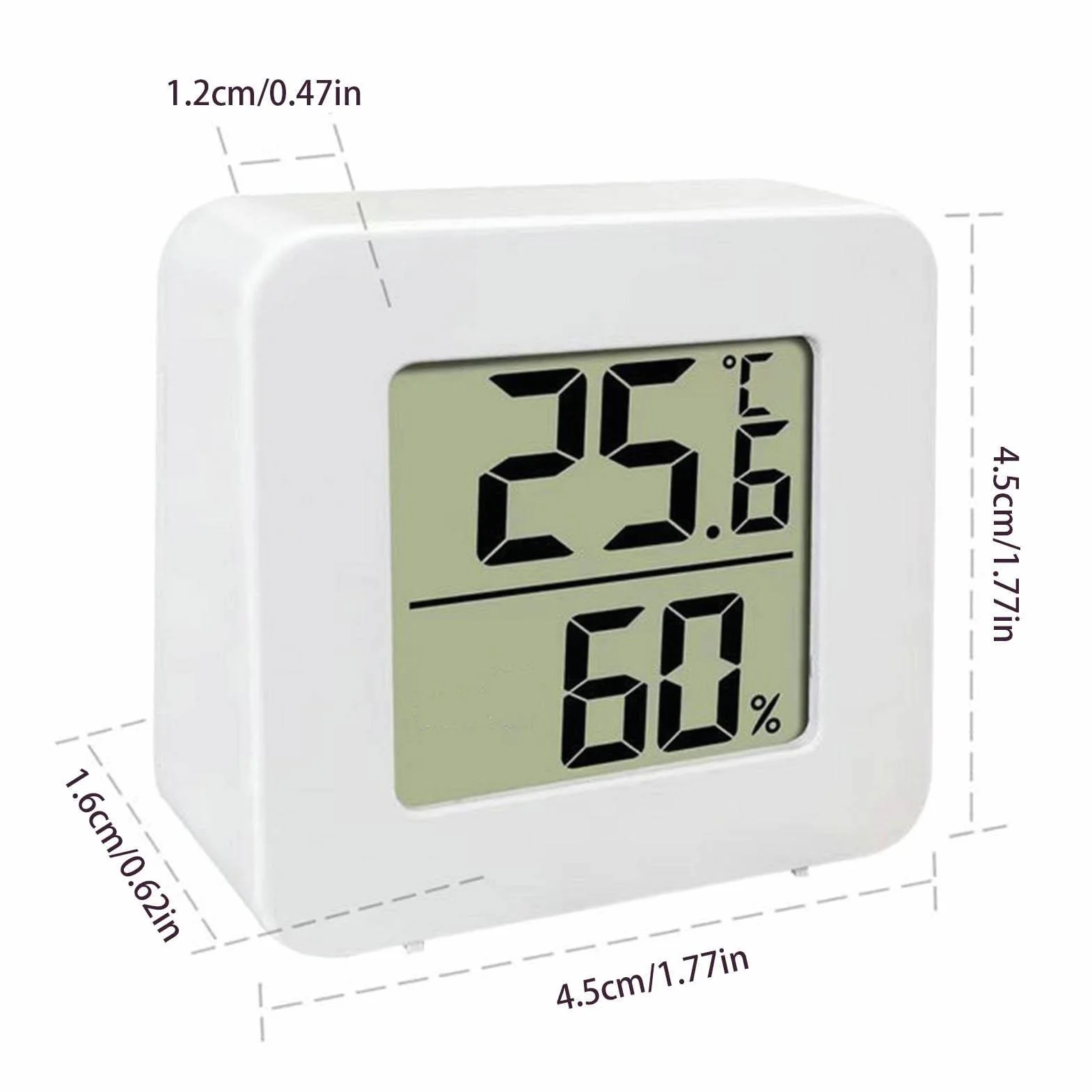 Thermomètre thermique hygromètre numérique 1/3/5/8/10 pièces pour intérieur chambre numérique Intérieur Température et humidité pour maison, bureau, chambre à coucher, serre, entrepôt, cave