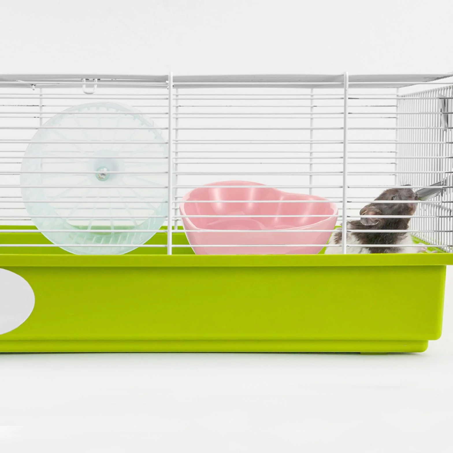 Bol pour Hamster en Céramique Cœur Rose Résistant à l'usure Surface Lisse