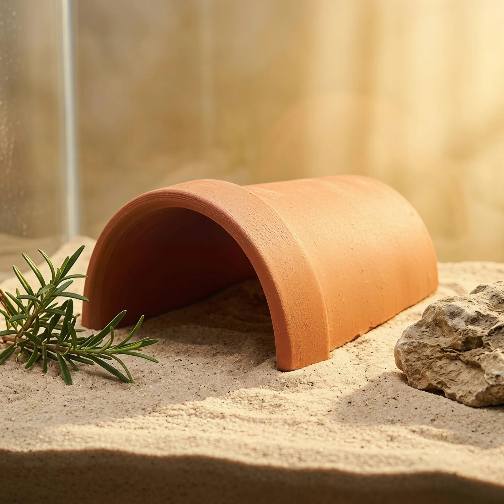 ERINGOGO Cachette Reptile Matériau Naturel Abri pour Tortues Lézards Décoration de Terrarium