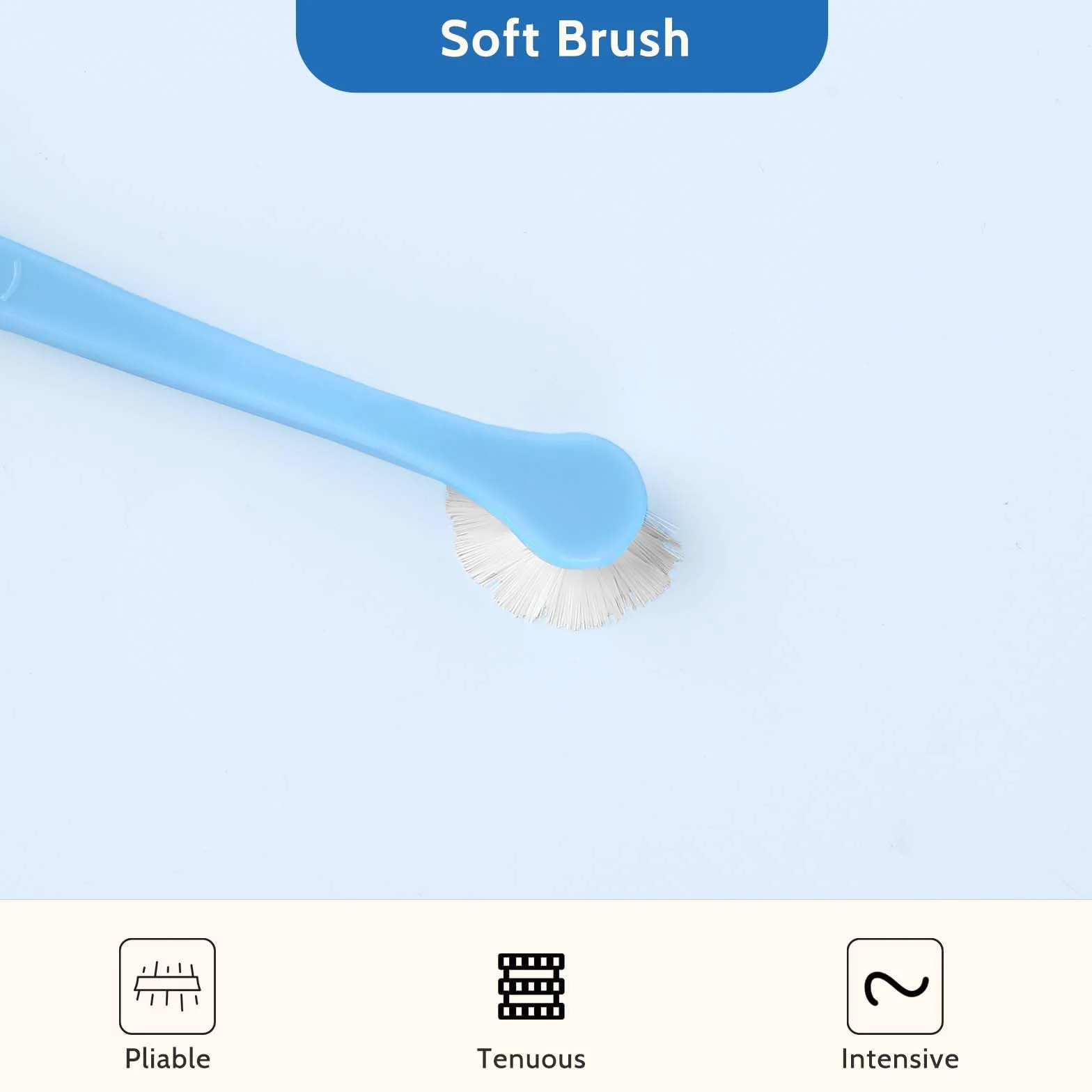 Lot de 2 brosses à dents pour chat, chien, chiot, tête douce, kit nettoyage