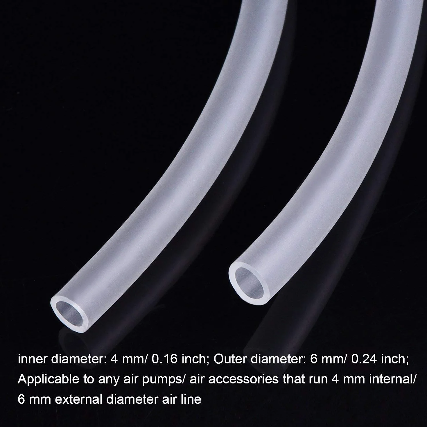 RUNCCI-YUN 40Pcs connecteurs pour Tuyau d'aquarium Y T L I + 5M Tube Air 4x6 mm Transparent