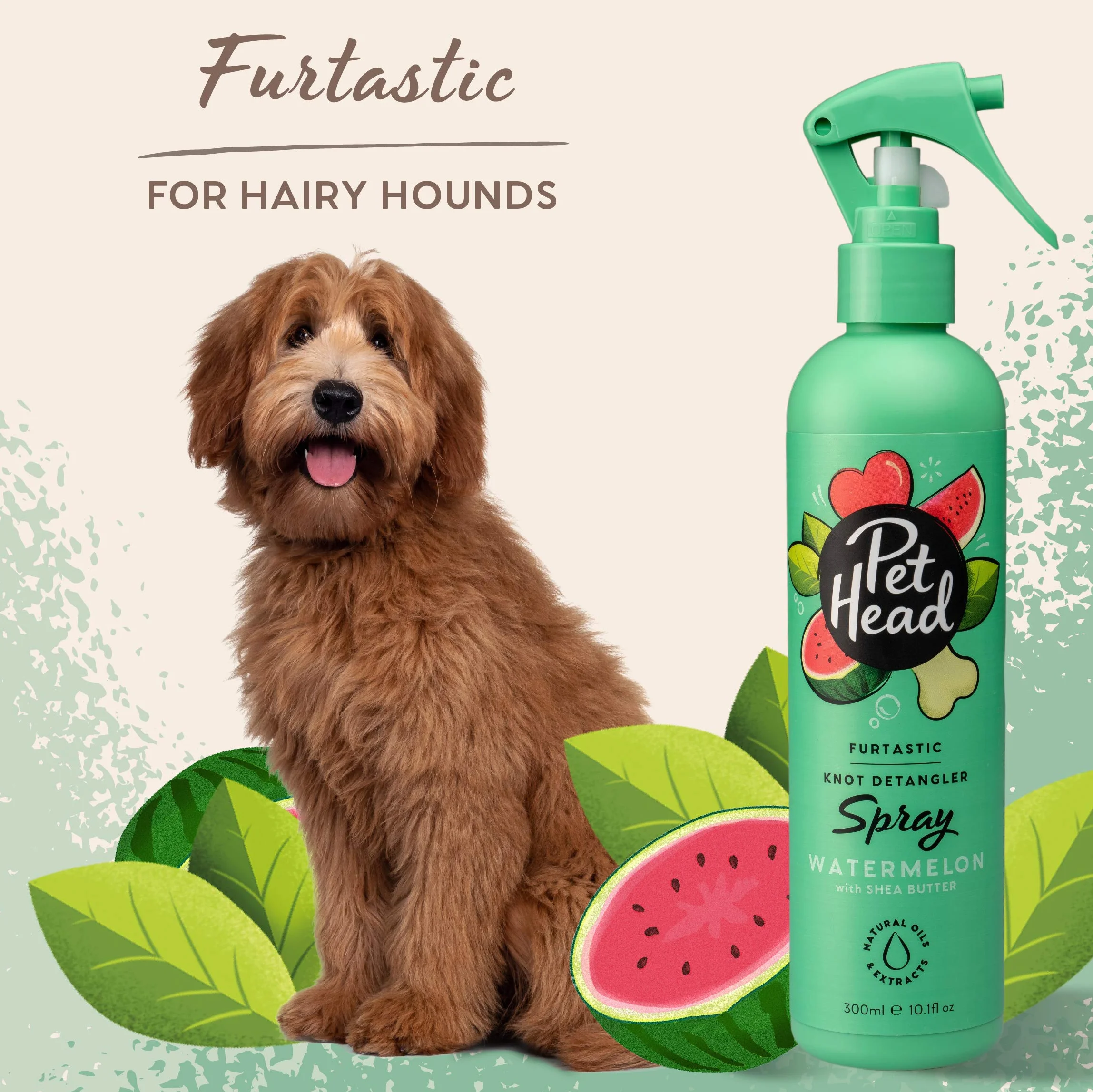 Pet Head Furtastic Spray Désodorisant pour Chien Parfum Pastèque 300ml