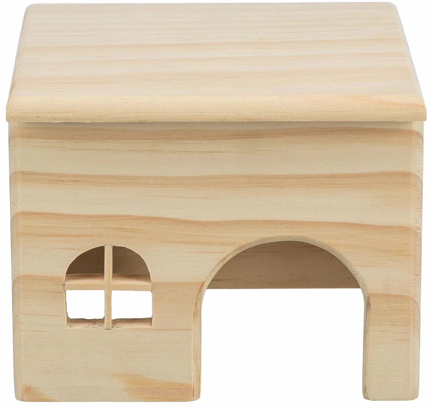 Maison en bois pour petits animaux TRIXIE - pour souris et hamsters - sans clous - entrées 6 x 6 cm - 15 x 12 x 15 cm - 61261