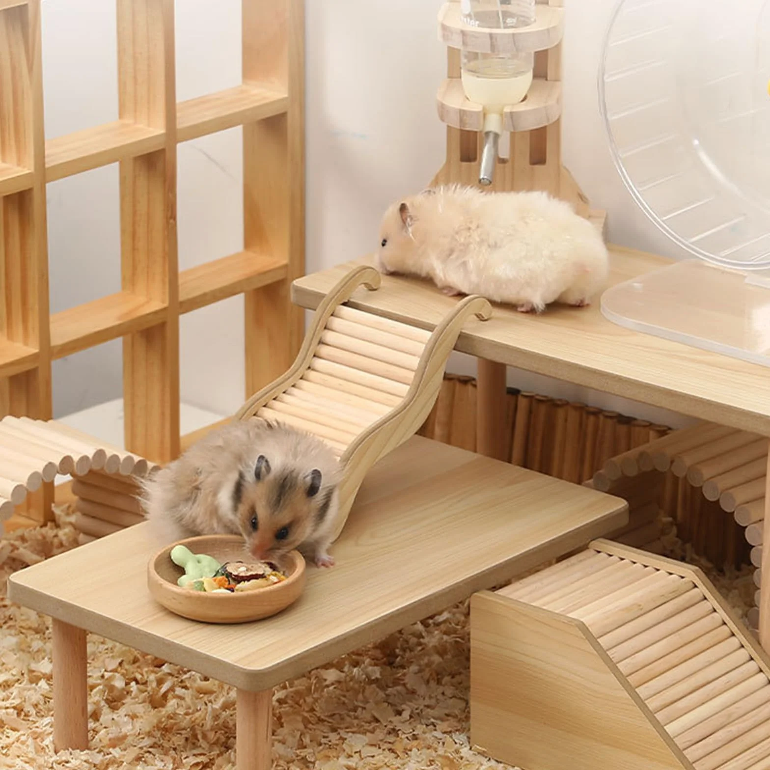 Jouet Cochon d'Inde, Jouet Hamster Escalier pour Hamster, Hamster Jouet en Forme De Vague, Jouets pour Hamster Et Accessoires pour Cage à Rats pour Petits Animaux