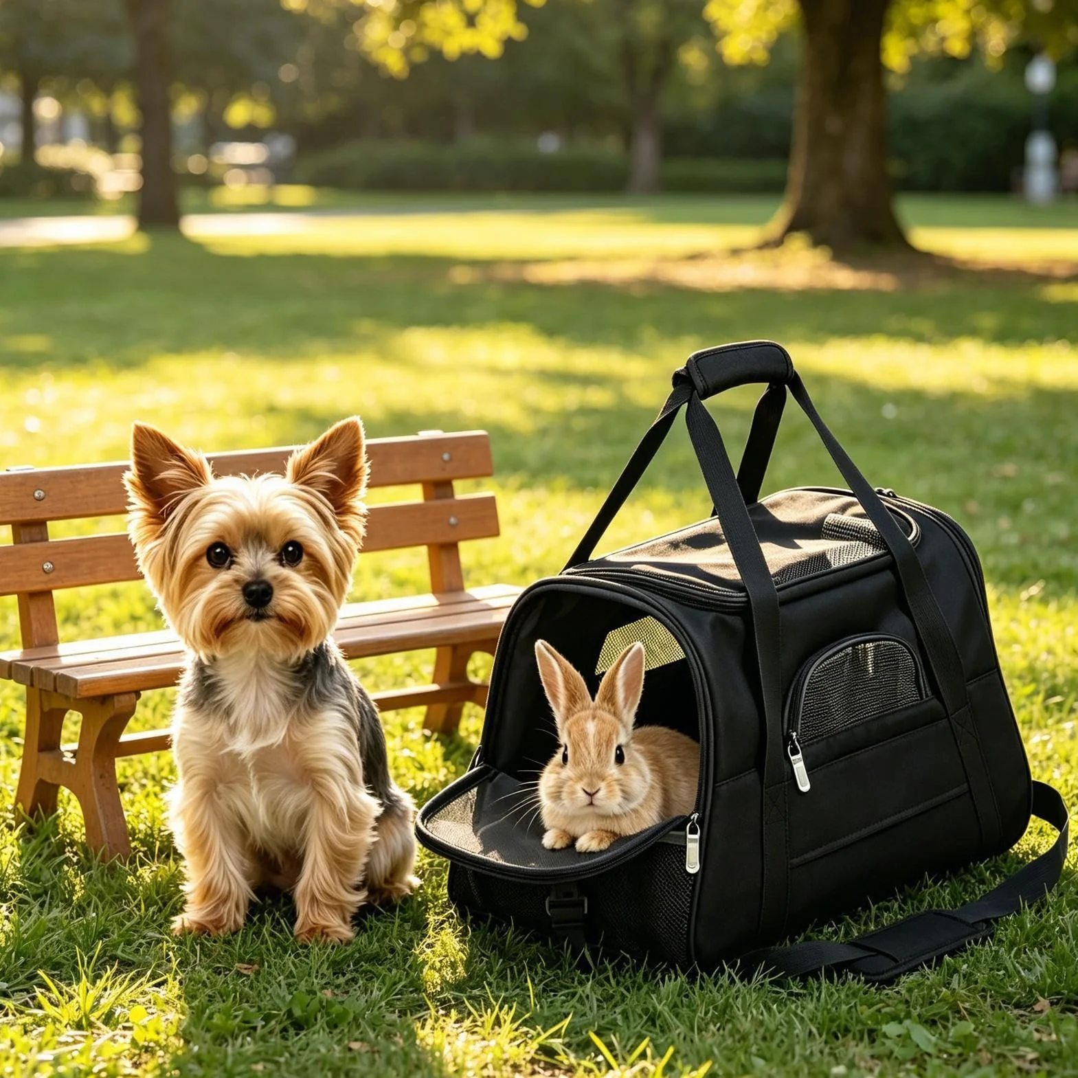 Cage de transport légère pour chat - Pour la randonnée et le camping - Sac ergonomique souple avec poignées pour chats, chatons et petits chiens