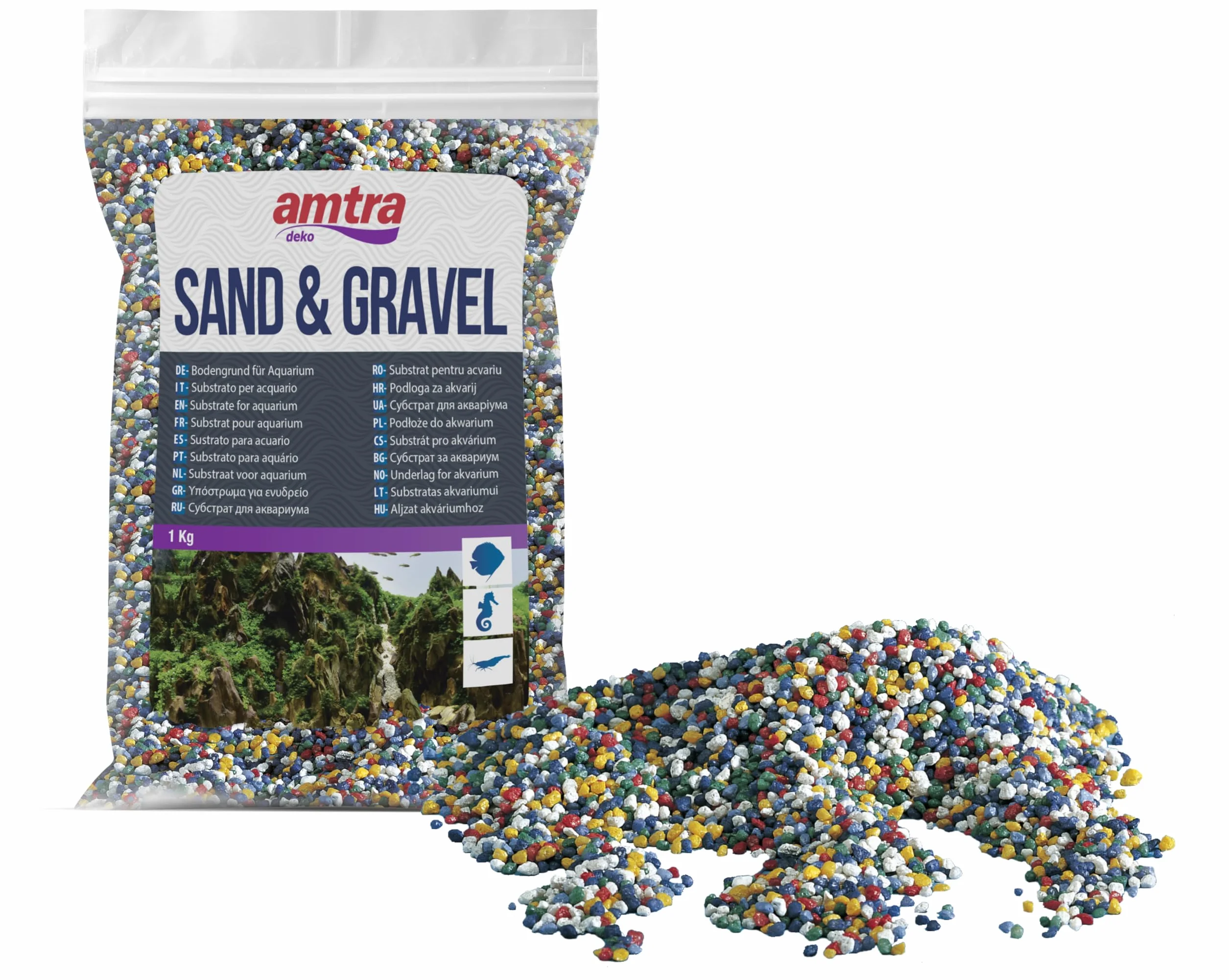 GRAVIER MULTI COULEURS 1kg----