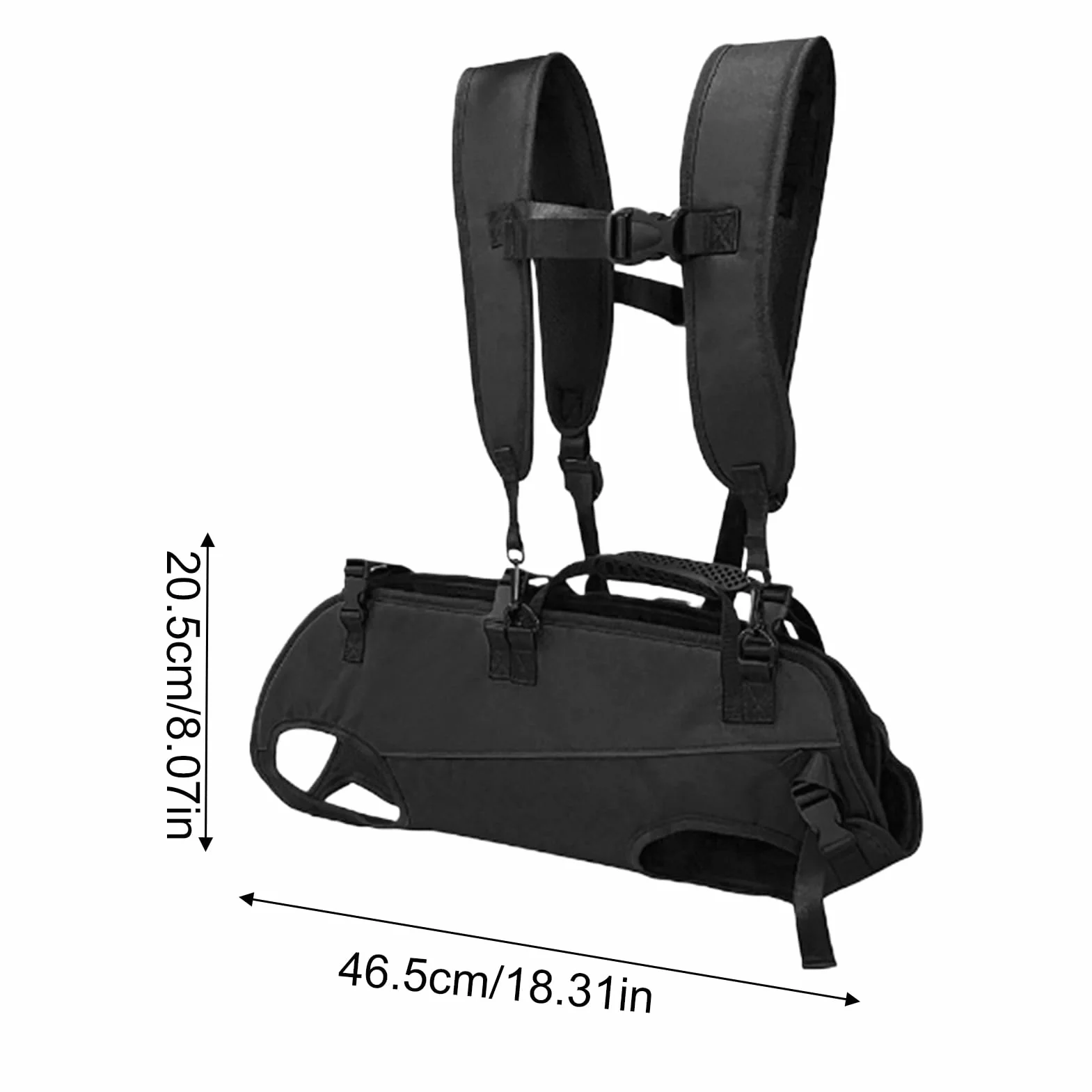 Écharpe de Transport pour Chien Portable Réglable Horizontal pour Voyage Randonnée Vélo