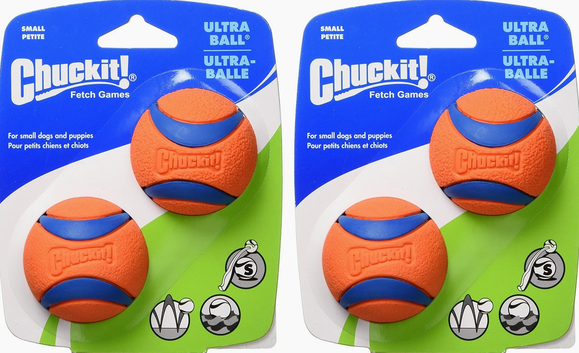 Chuckit! Ultra Ball Small 5,1 cm Lot de 2 (2 pièces dans Chaque Paquet)