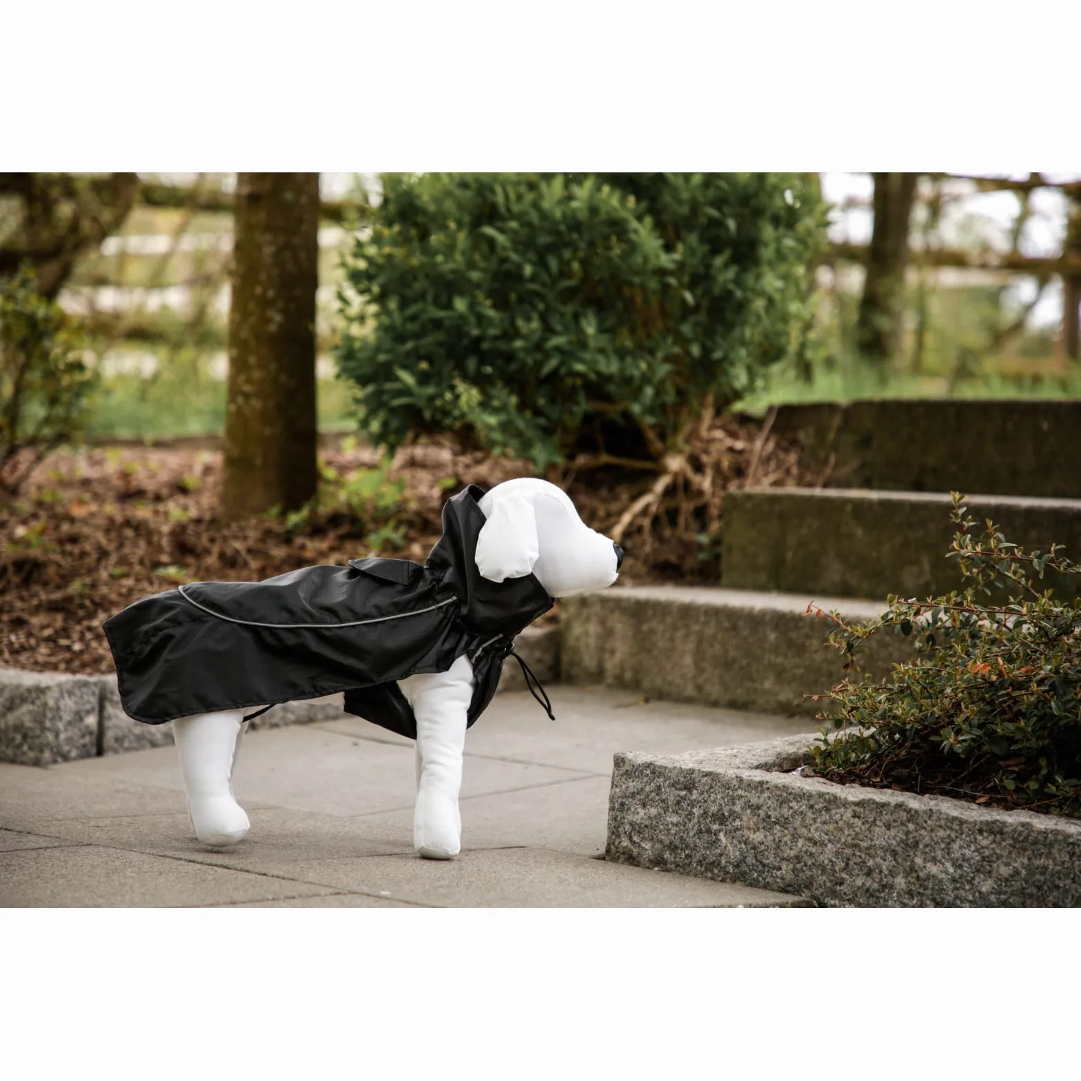 Kerbl Manteau de Pluie pour Chien Noir Taille S