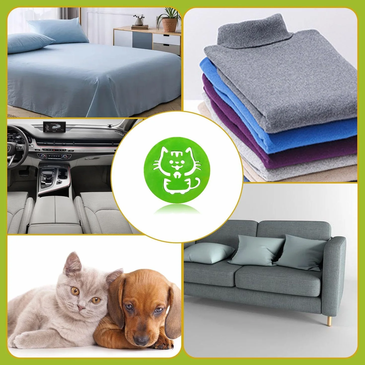 Épilateur pour Animaux de Compagnie en Forme de Chat, Piège à Poils Portable, Bâton de Cheveux