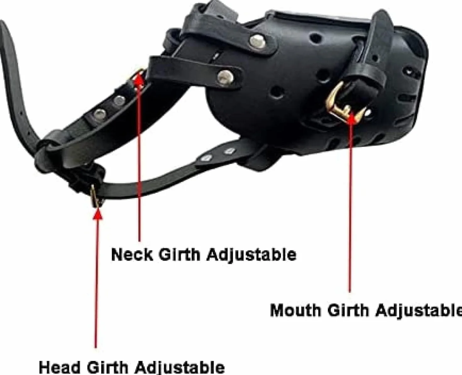 Muselière pour Chien Berger Allemand Malinois, Protège-Dents en Cuir pour Mordre, Mâcher, Mâcher, Respirant, Réglable pour Chiens De Taille Moyenne,Pleasant63