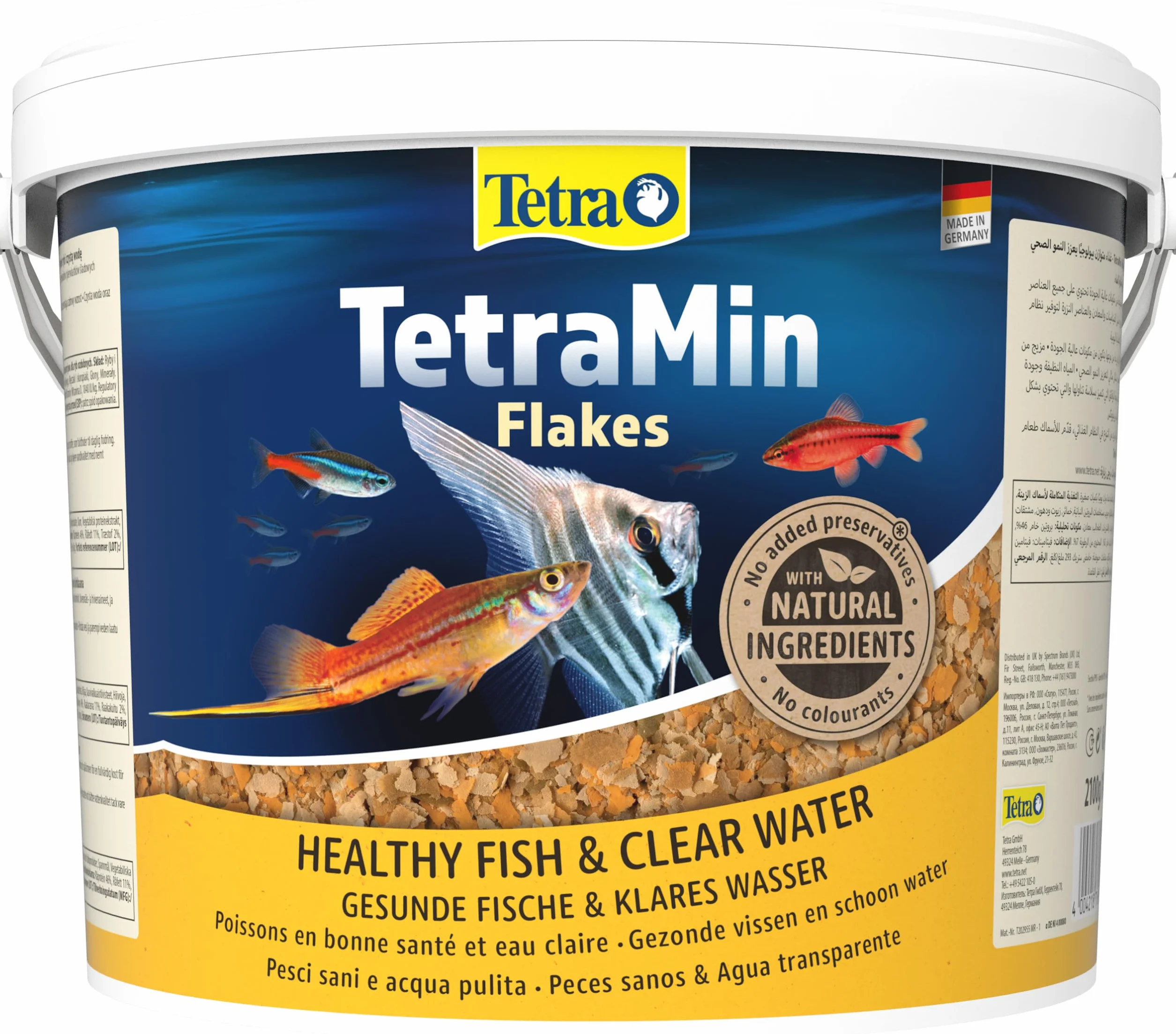 TetraMin Flakes Nutri Evolution Aliment Complet en Flocons pour Poissons Tropicaux 10 L