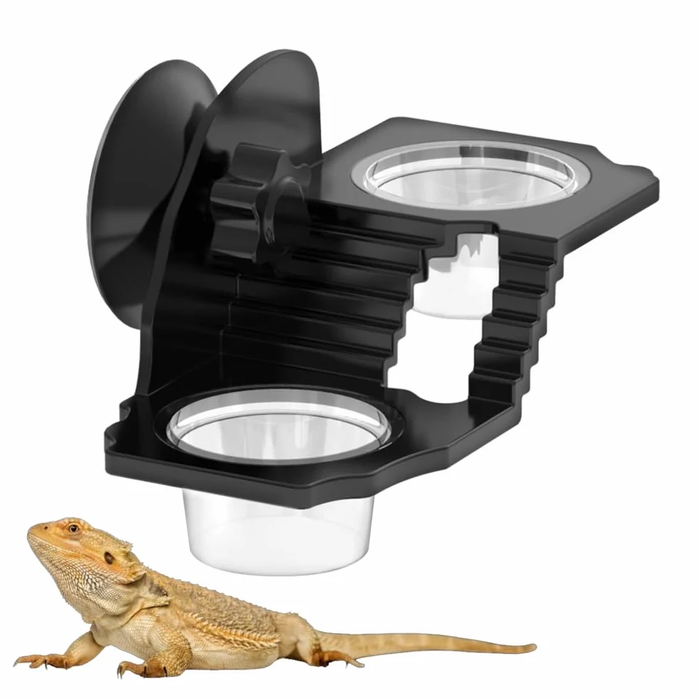 Mangeoire Suspendue pour Reptiles Gamelle Bol 1/2 Pièces Lézards Tortues Geckos