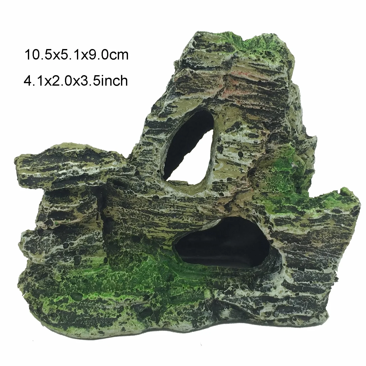 QUOZUO 9 Pièces Décoration Aquarium Plastique Rocher Polyrésine Grotte