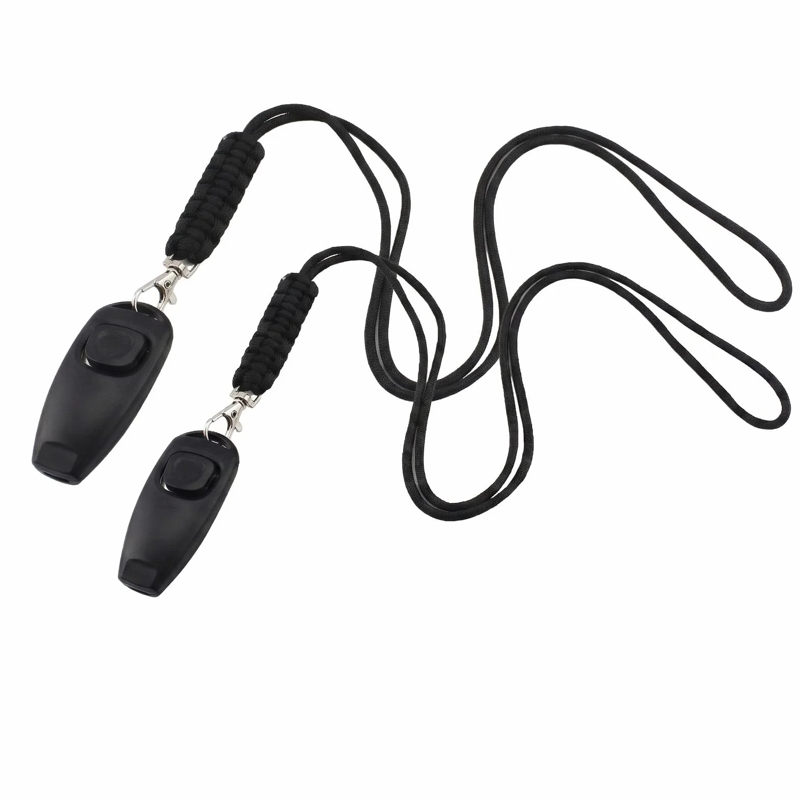 Set de formation 2 en 1 pour chiens avec sifflet et clicker, noir, bracelet de poignet, accessoire pour chiots et chats