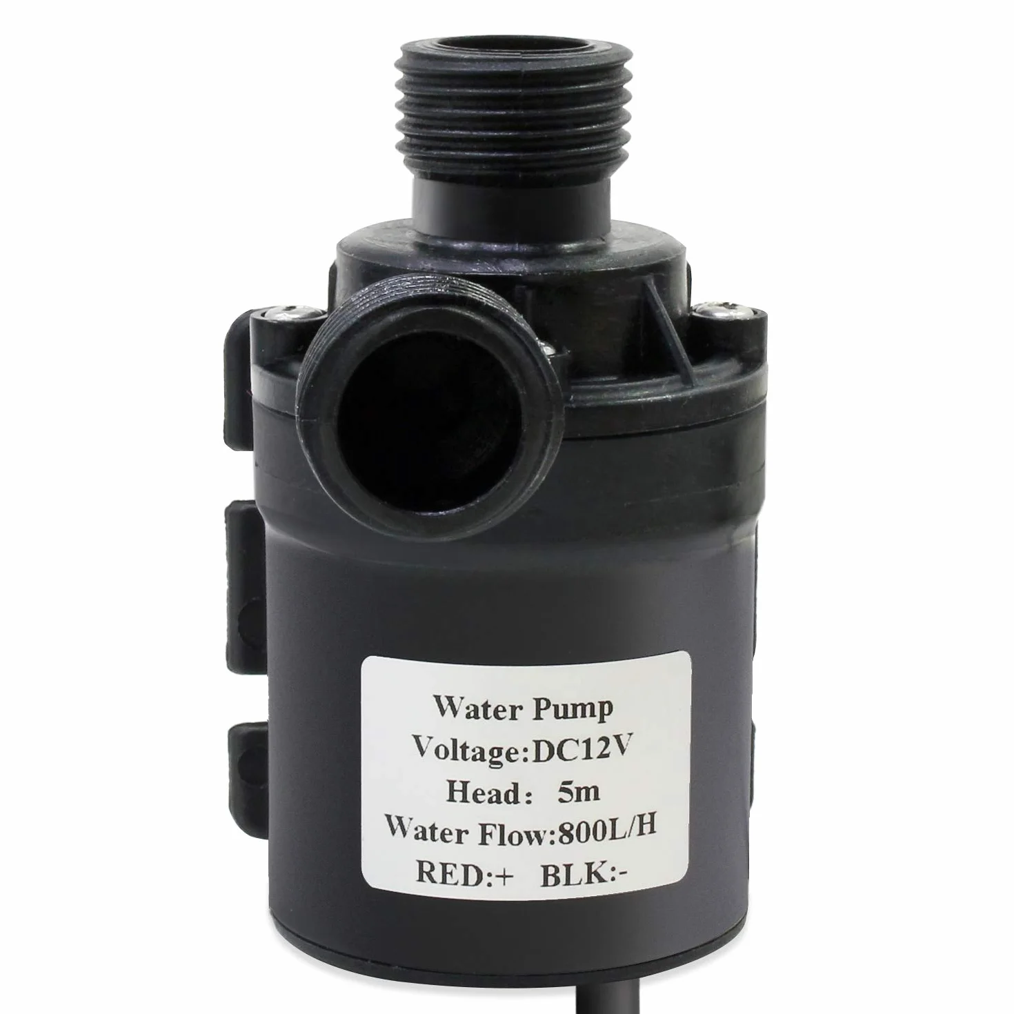 Pompe amphibie DC 12V 800L/H 5M submersible pour eau de piscine fontaine aquarium étang