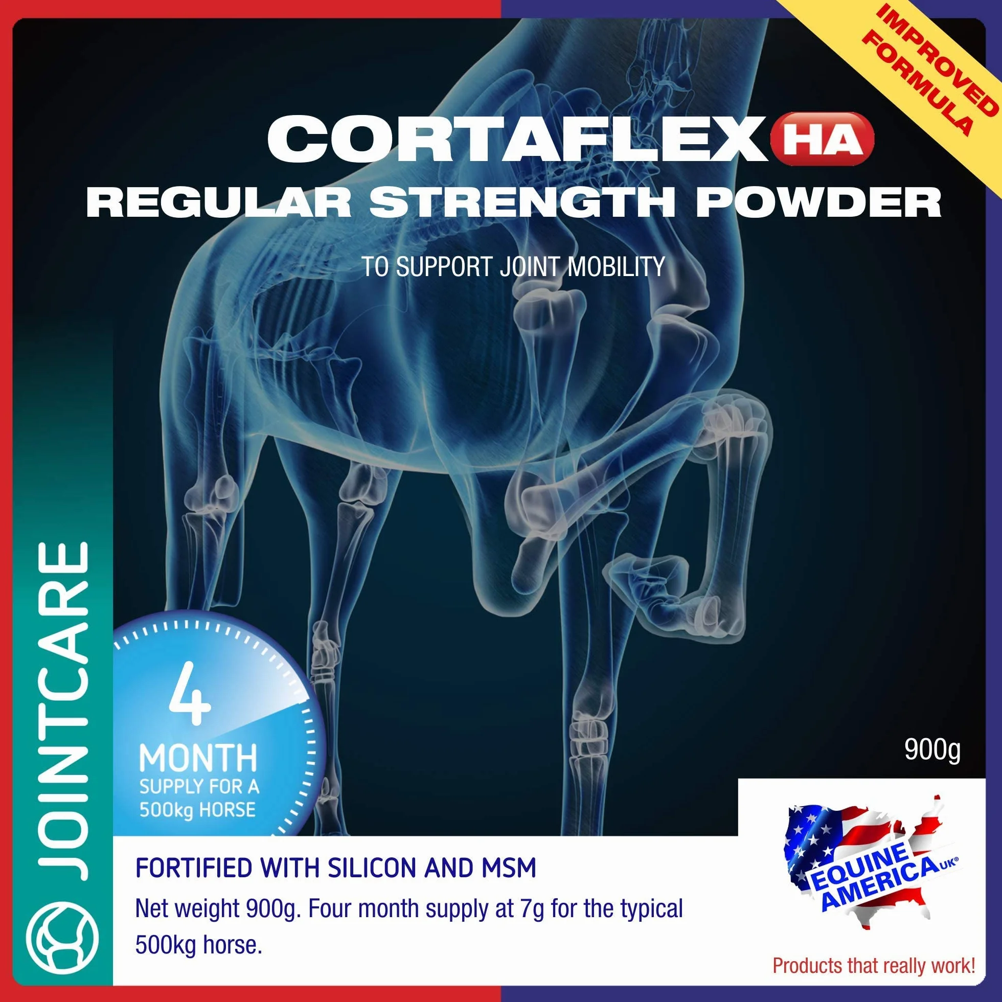Equine America Cortaflex Poudre Régulière Supplément Cheval & Poney 900g