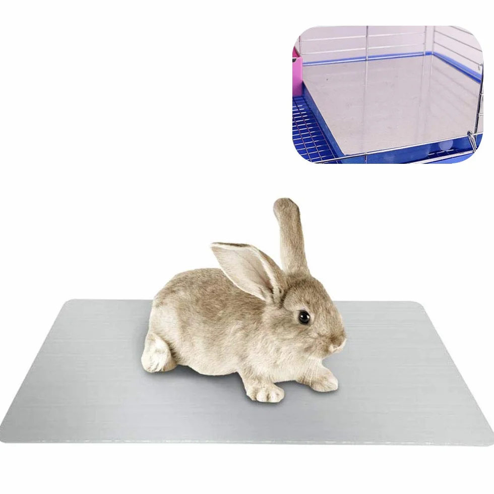 Tapis de Refroidissement pour Lapin, PeSandy Coussin de refroidissement pour Lapins, Cochon d'Inde, Chinchilla, Hamster et Autres Petits Animaux Restent au Rrais Cet Été - Assiette Cool Lapin(30x20cm)
