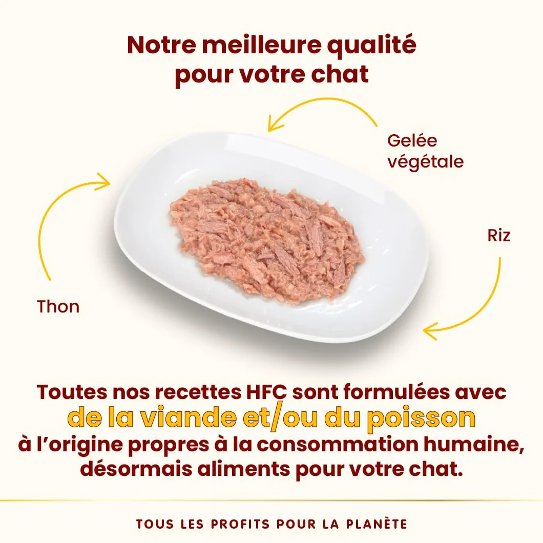 Almo Nature HFC Jelly Nourriture Humide pour Chats Adultes Thon 55 g Lot de 24 Sachets