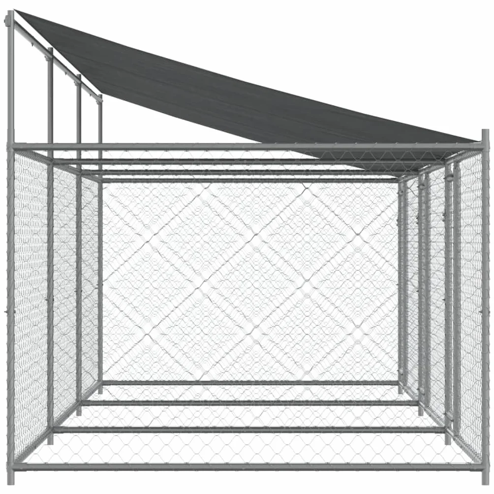 Cage pour Chien Acier Galvanisé Gris 6x2x2m 52.4 kg