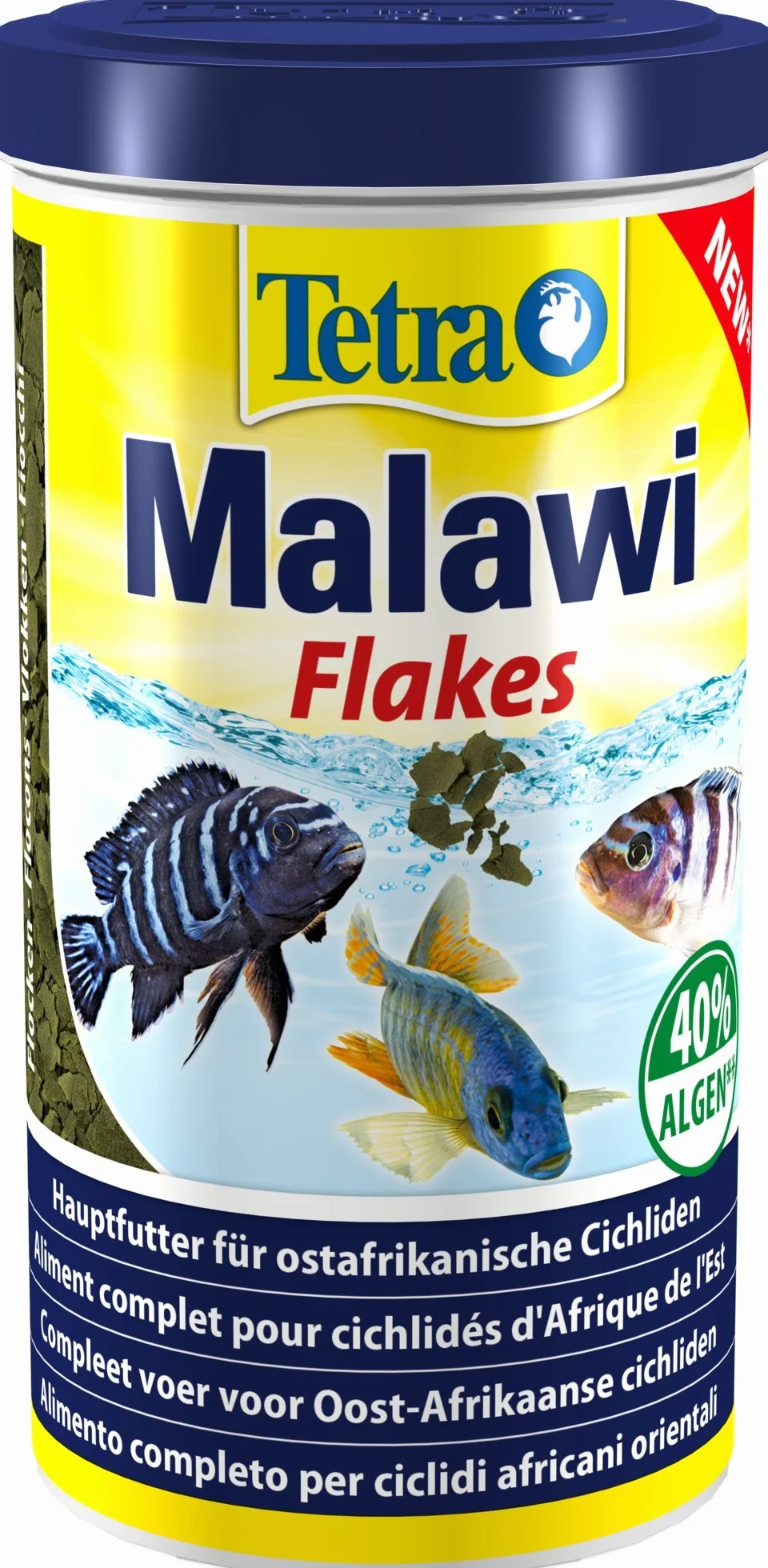 Tetra Malawi Flakes Nourriture pour Poissons en Flocons pour Cichlidés Herbivores d'Afrique de l'Est 1 l