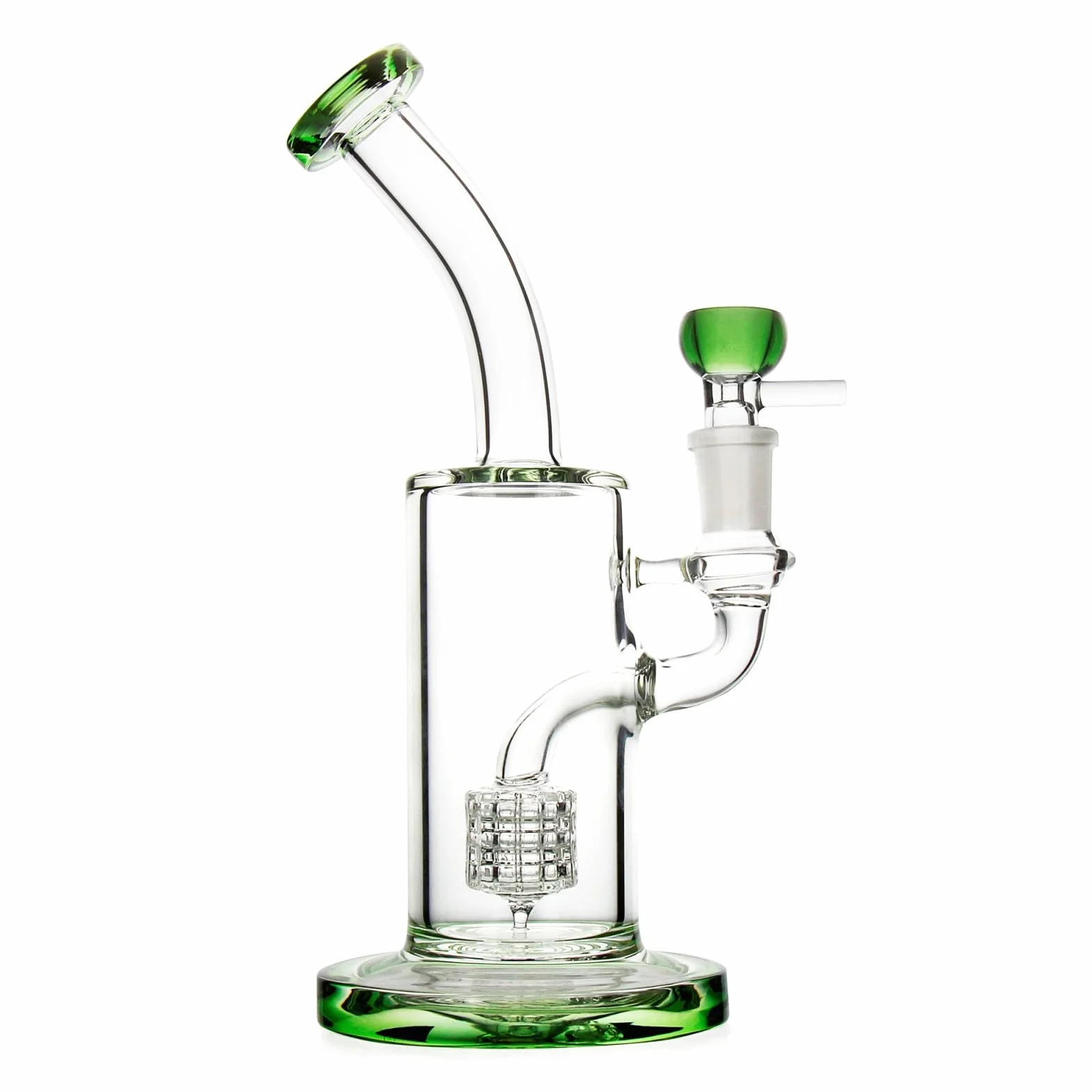 Bong en Verre avec Cage à Oiseaux, Pipe à Eau 21 cm, Bol 14,5 mm