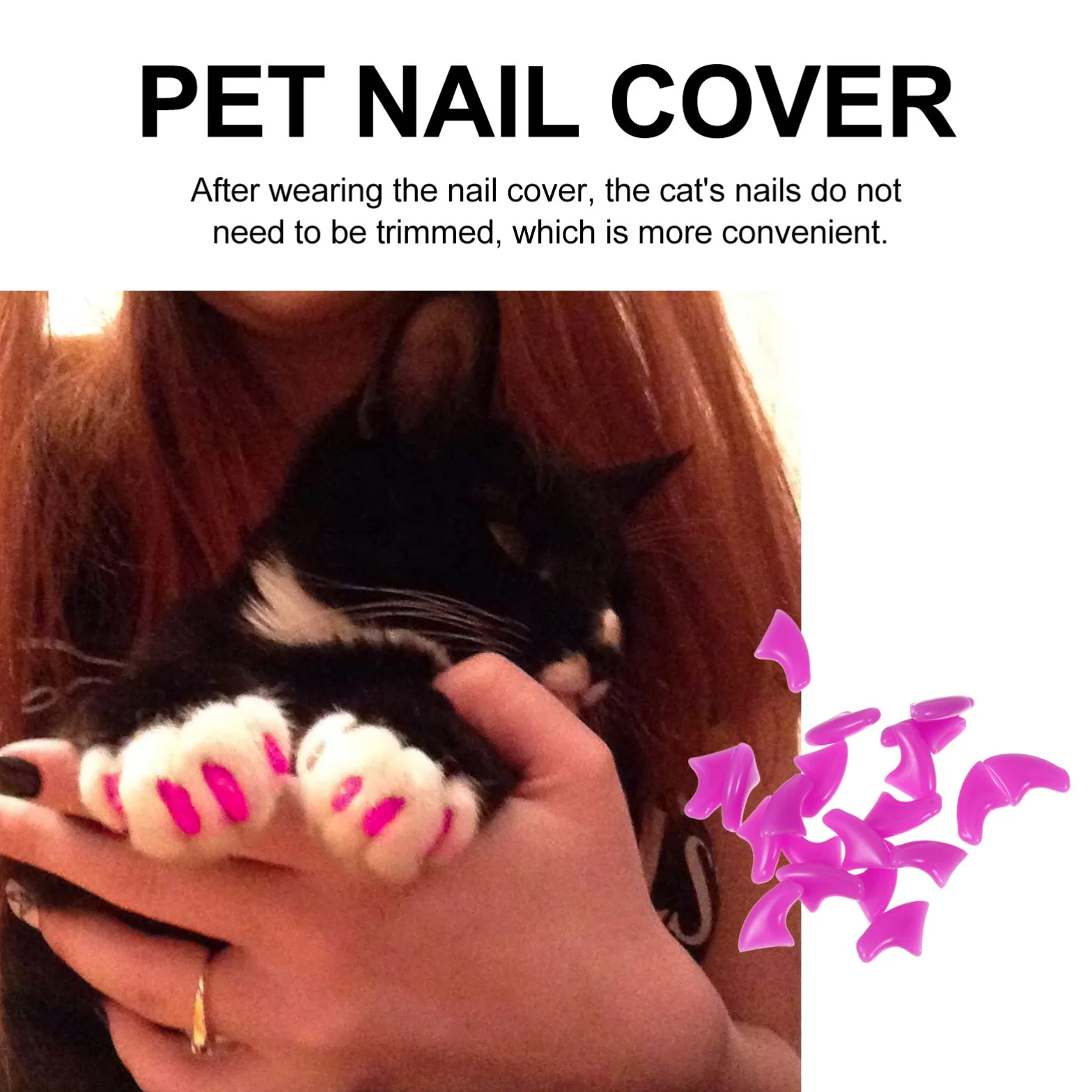 Housoutil 480 Pièces Ensemble D'Ongles pour Animaux De Compagnie Protecteurs De Griffes De Chat Capuchon D'Ongle De Chat Couvre-Griffes De Chat Capuchons D'Ongles en Vinyle pour Chats