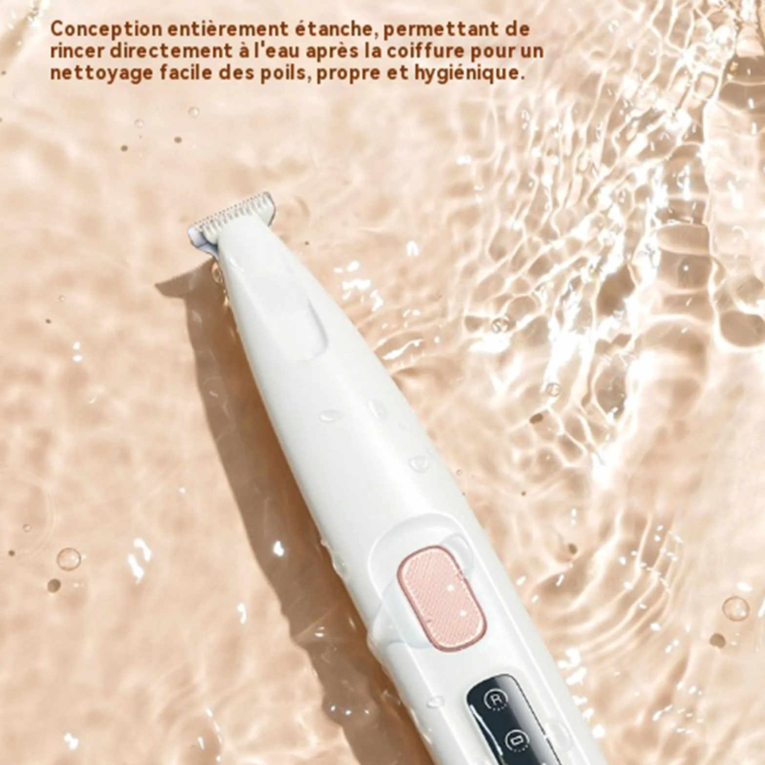Tondeuse De Précision Pour Chat Silencieuse Étanche Rechargeable Avec LED