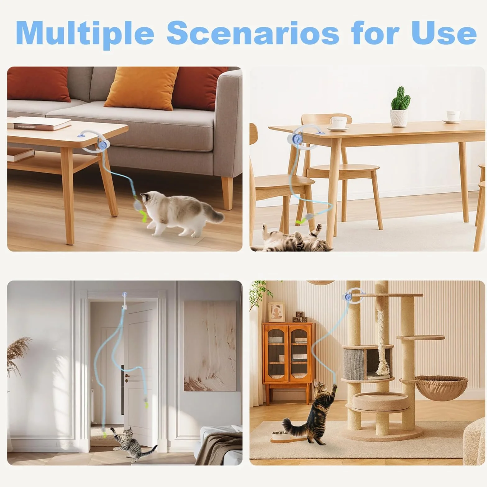Jouet électrique interactif pour Chat avec télécommande - Mouvement Automatique 360° rechargeable USB