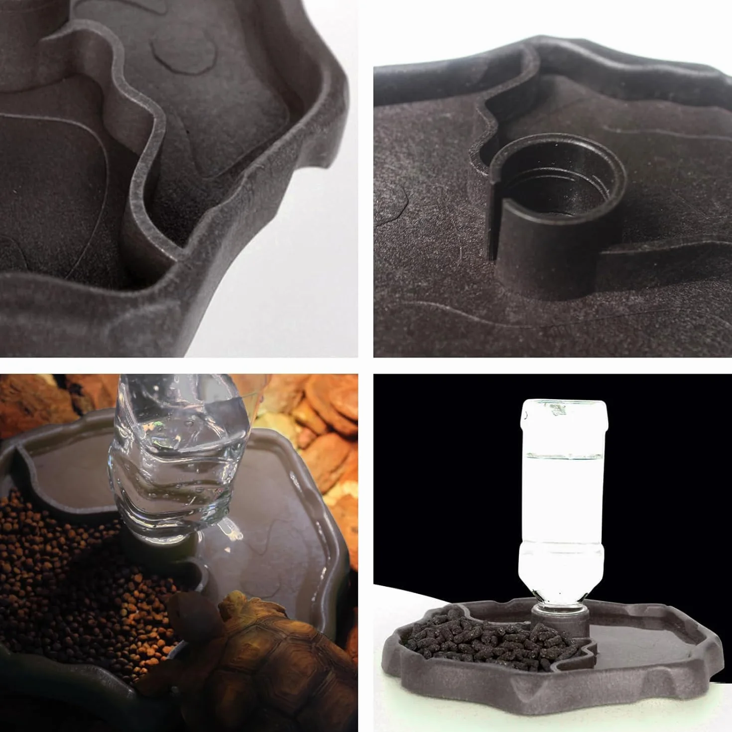 JOYOLA Bol à Eau pour Reptile 2 en 1 Mangeoire Gamelle Tortue