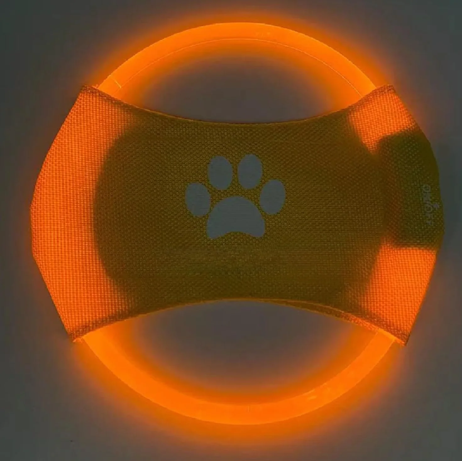 Lot de 2 frisbee lumineux LED pour chien, TPU non toxique, caoutchouc souple résistant aux morsures, rechargeable