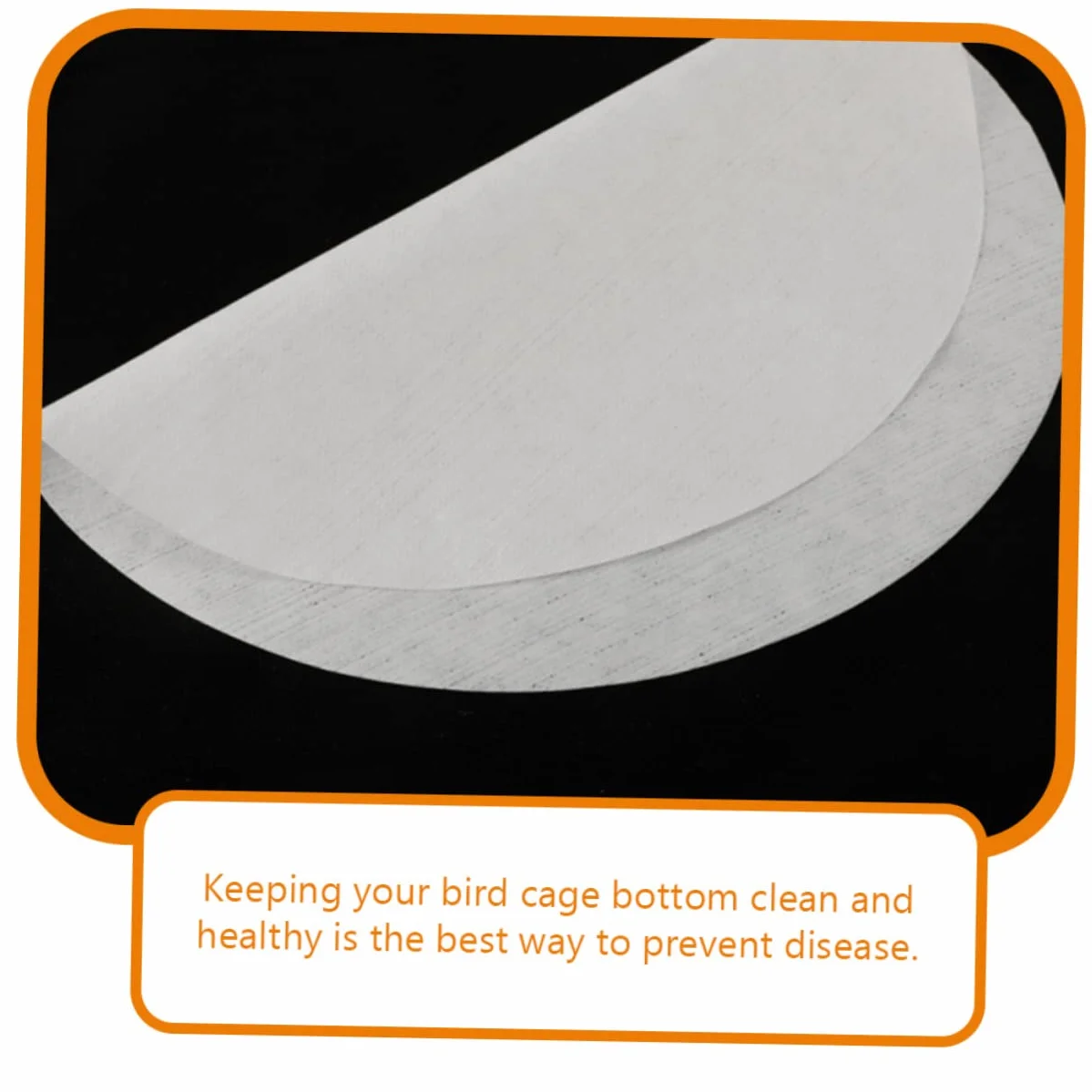 Toddmomy 100 Feuilles Coussins Absorbants pour Cage à Oiseaux Jetables Hygiéniques