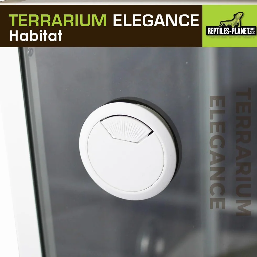 Reptiles Planet Terrarium Aluminium Elegance Noir 100 x 45 x 50 cm