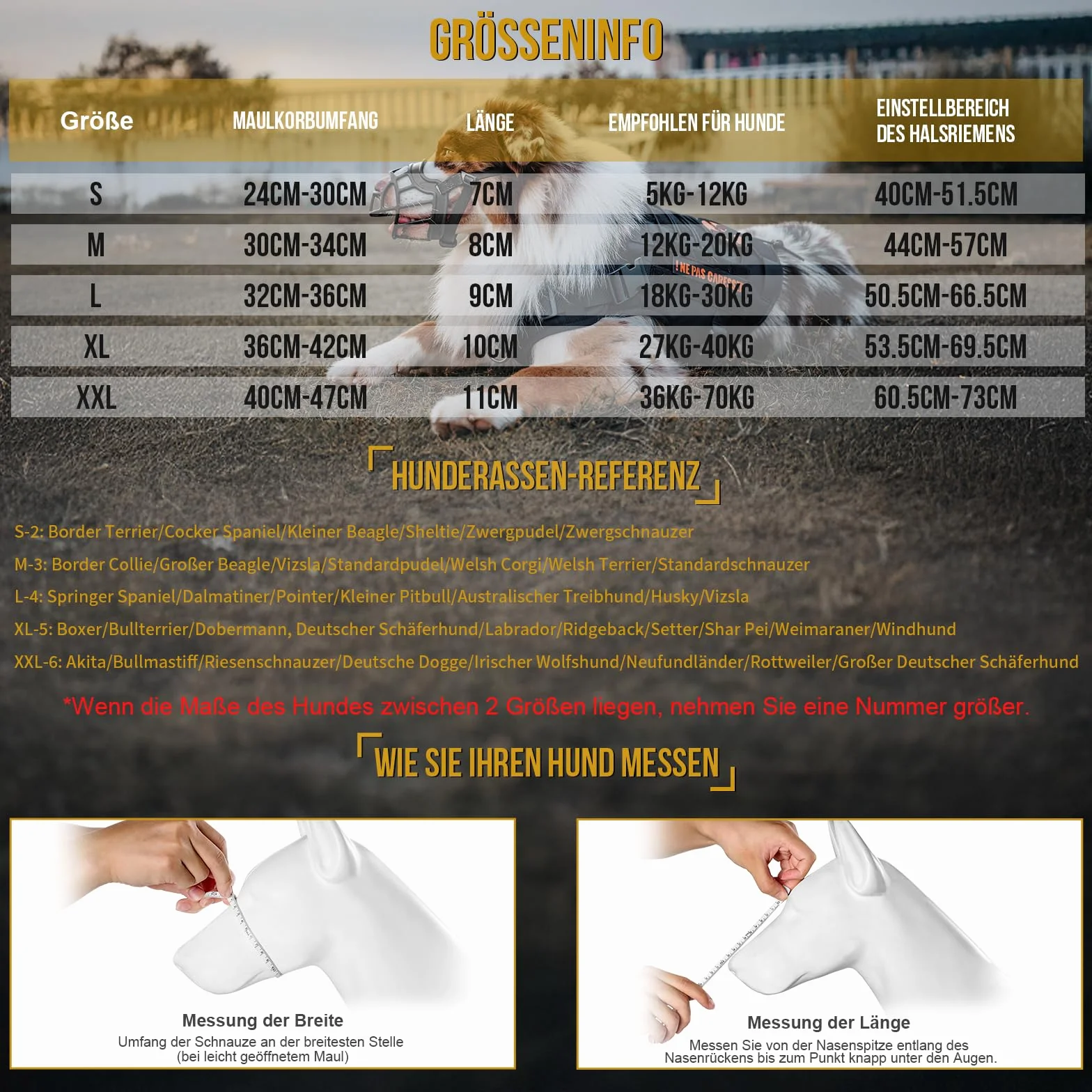 OneTigris Muselière souple pour chiens en caoutchouc résistant avec sangle réglable Convient pour les chiens de moyenne et grande taille Prévention des aboiements et morsures - Taille XL (5)