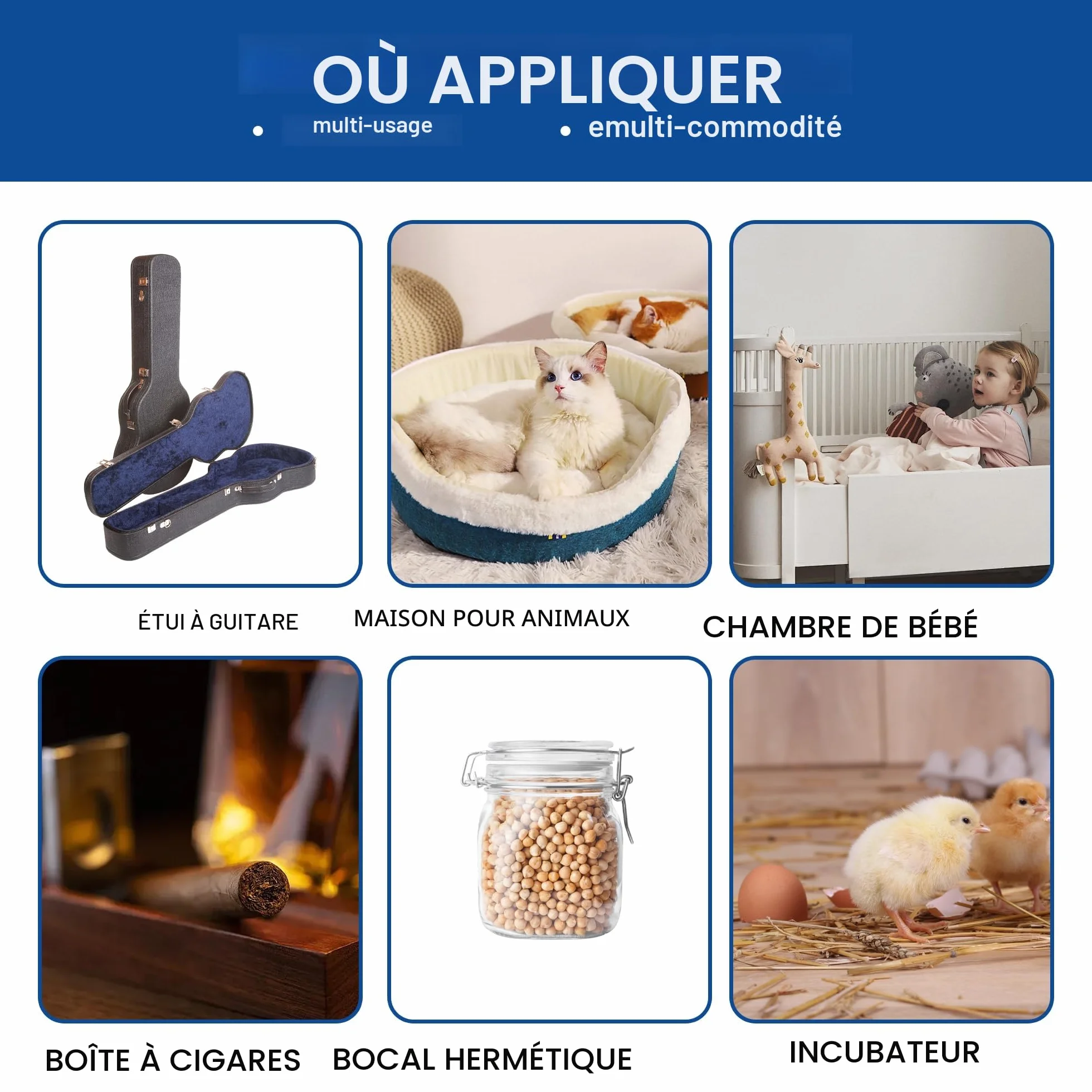 Lot de 3 mini thermomètres numériques - Moniteur de température et d'humidité - Hygromètre - Pour chambre d'enfant, incubateur de guitare, reptiles, serres de voiture - Noir