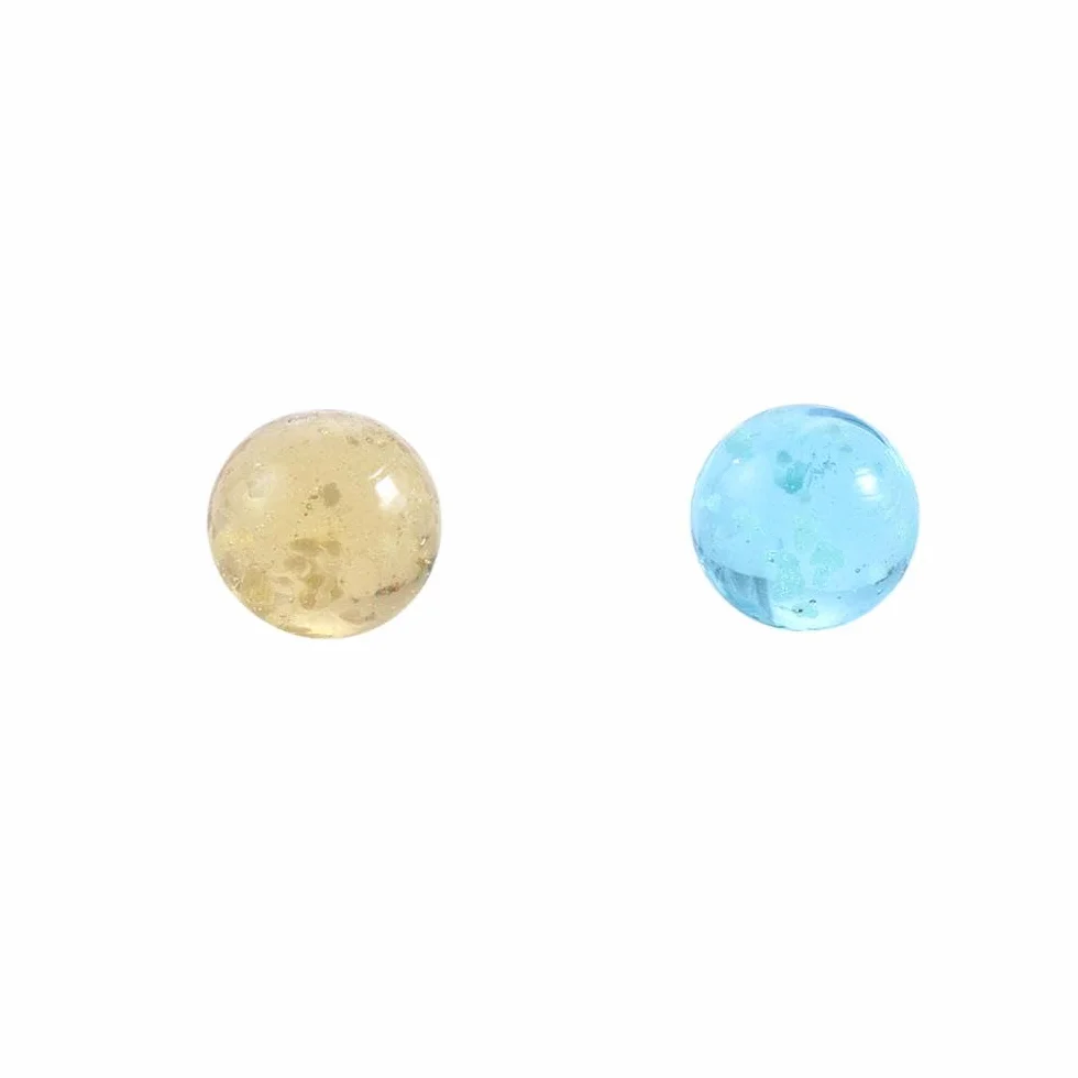 Billes de verre lumineuses 12 mm Lot de 10 pour jeux de flipper et décoration d'aquarium (doré)