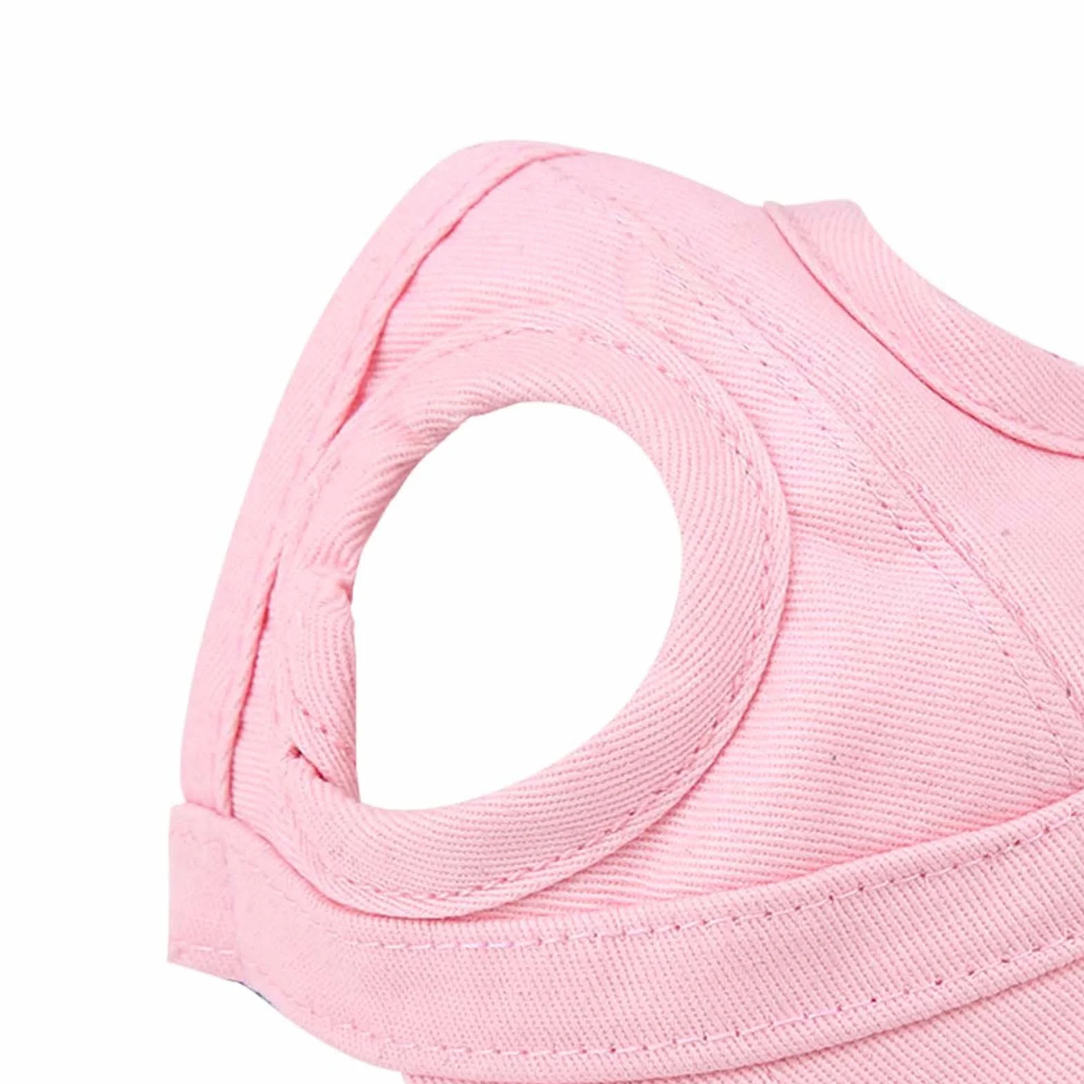 Casquette Baseball Réglable Chien Trous Oreilles Rose Taille M