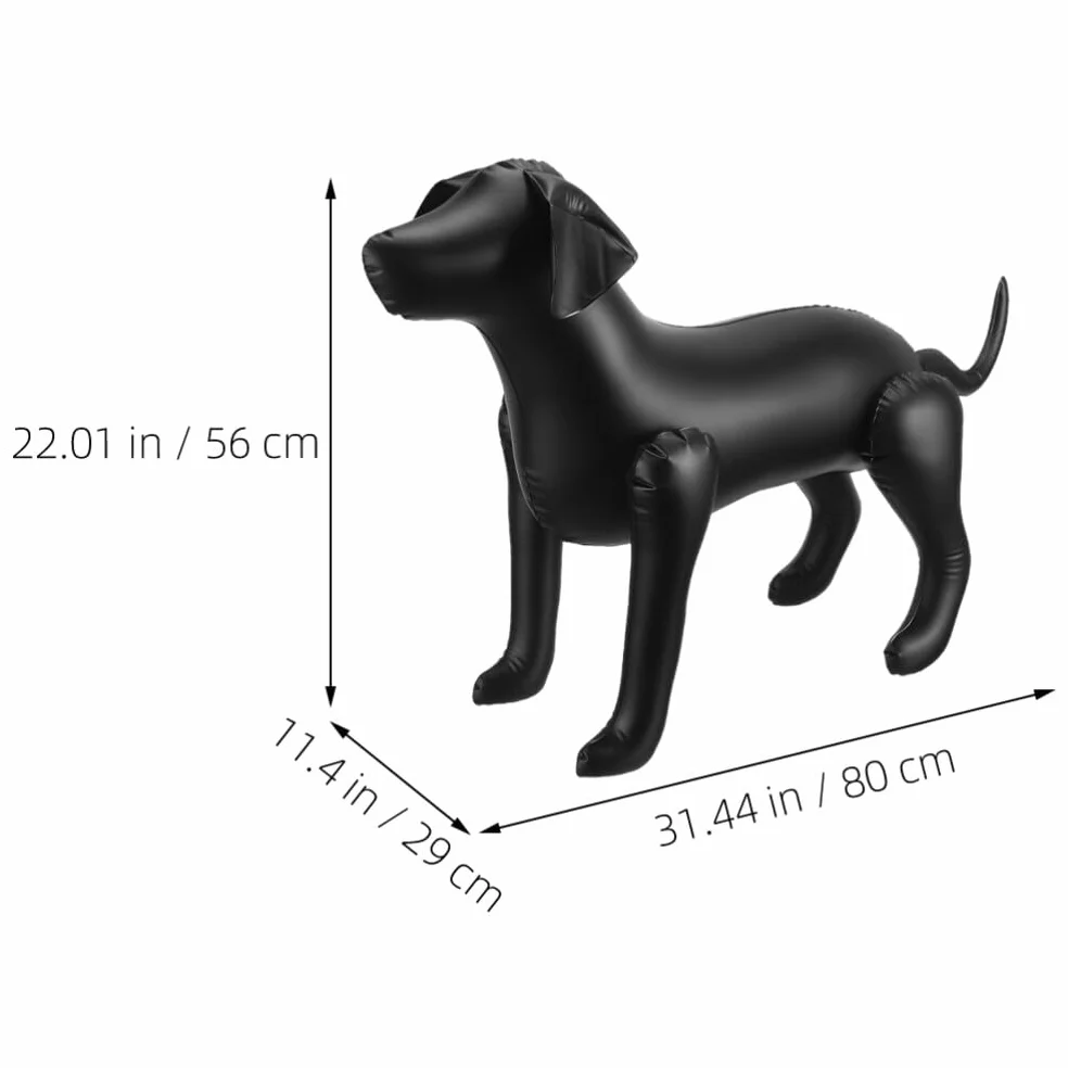 Happyyami Lot De 2 Mannequins Gonflables pour Chiens Debout 31.50x22.05x11.42 Pouces Présentoir Vêtements Animalerie