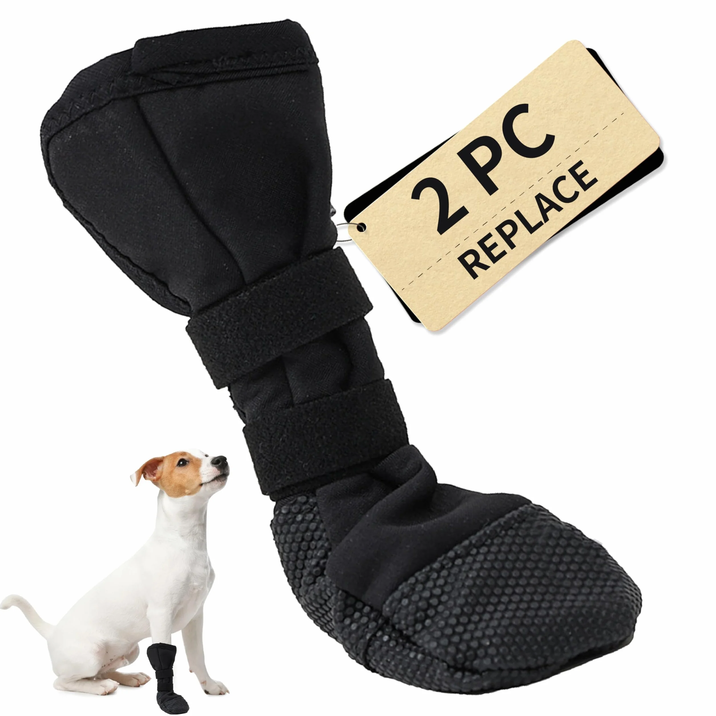 Chaussures Antidérapant pour Chiens en Silicone, 2PC Chaussettes de Protection, Bottes pour Chiens (M)