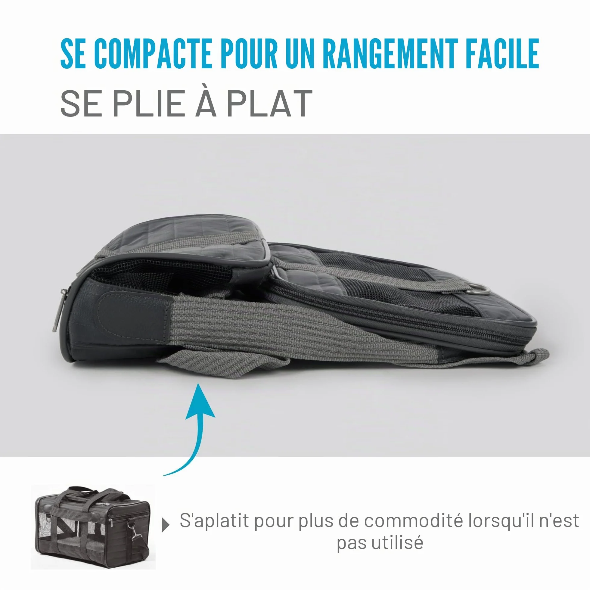 Sherpa Original Deluxe Sac de Transport pour Animal de Compagnie approuvé par Les compagnies aériennes Gris Anthracite Taille M