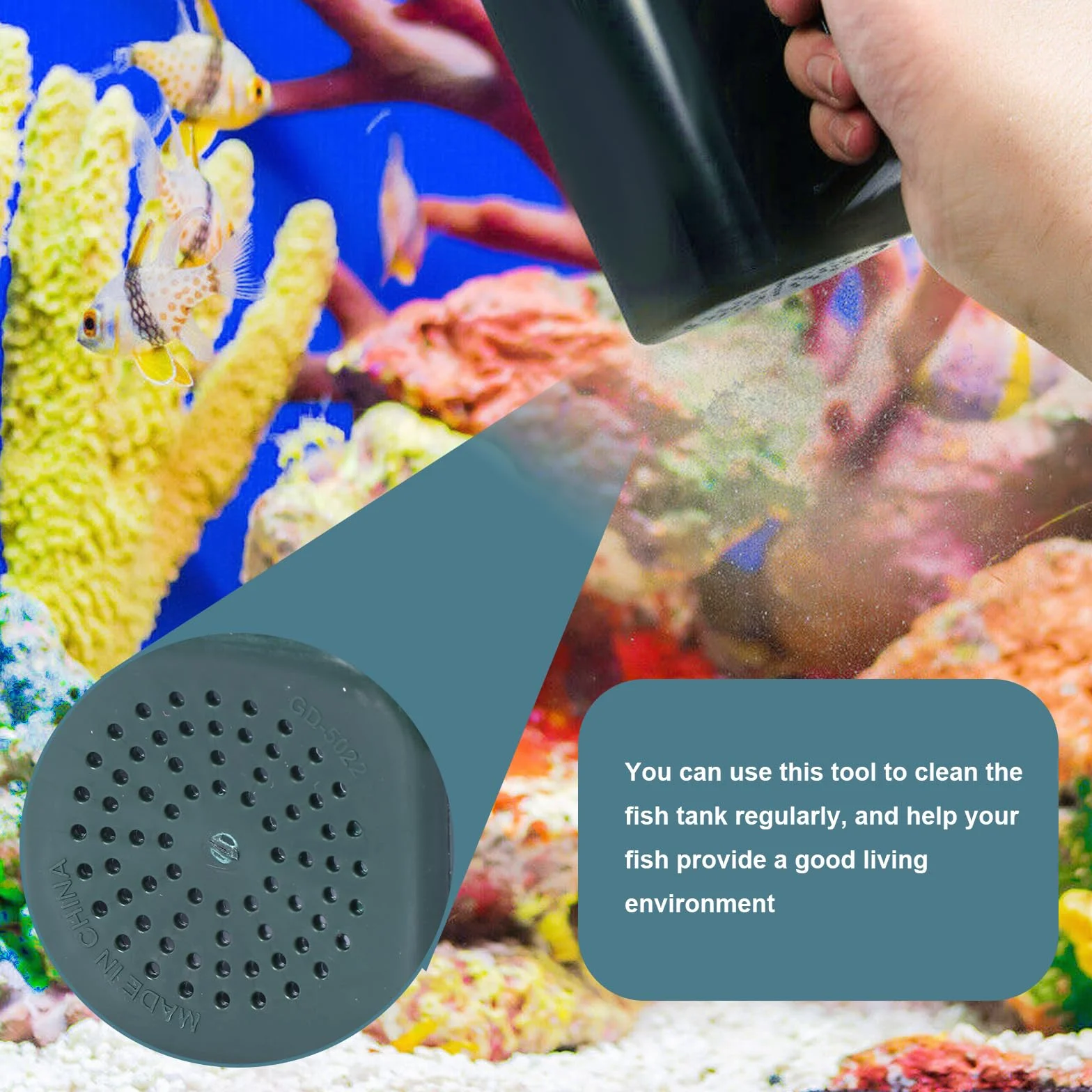 Pelle à sable ergonomique pour aquariums