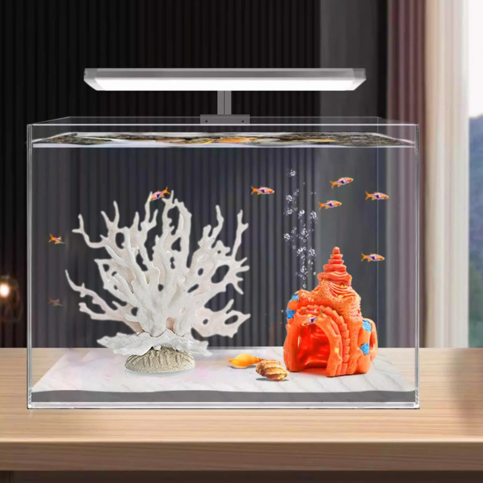 Corail d'aquarium Décor simulation accessoires réservoir poissons multicolore eau douce marine
