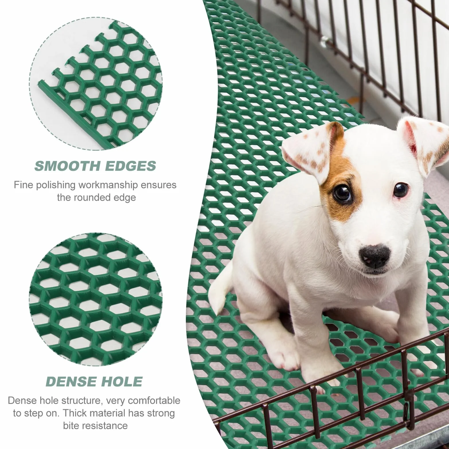 Beaupretty Tapis De Cage pour Chien 17.72x11.81x0.20In Isolant Respirant Bord Arrondi