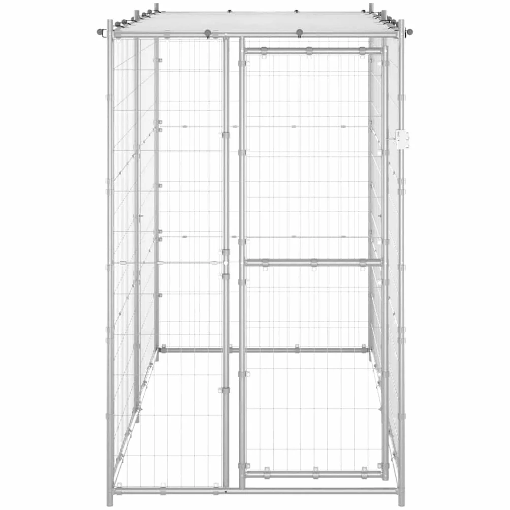 VidaXL Enclos Extérieur Acier Galvanisé 110x220x180 cm
