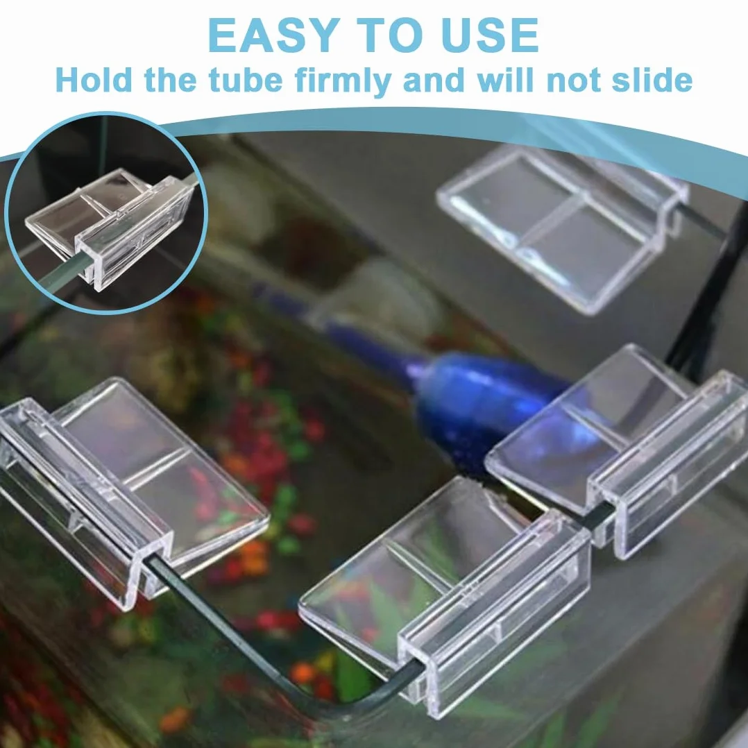 Couvercles pour aquarium Lot de 8 clips support en acrylique universel 6 mm 8 mm