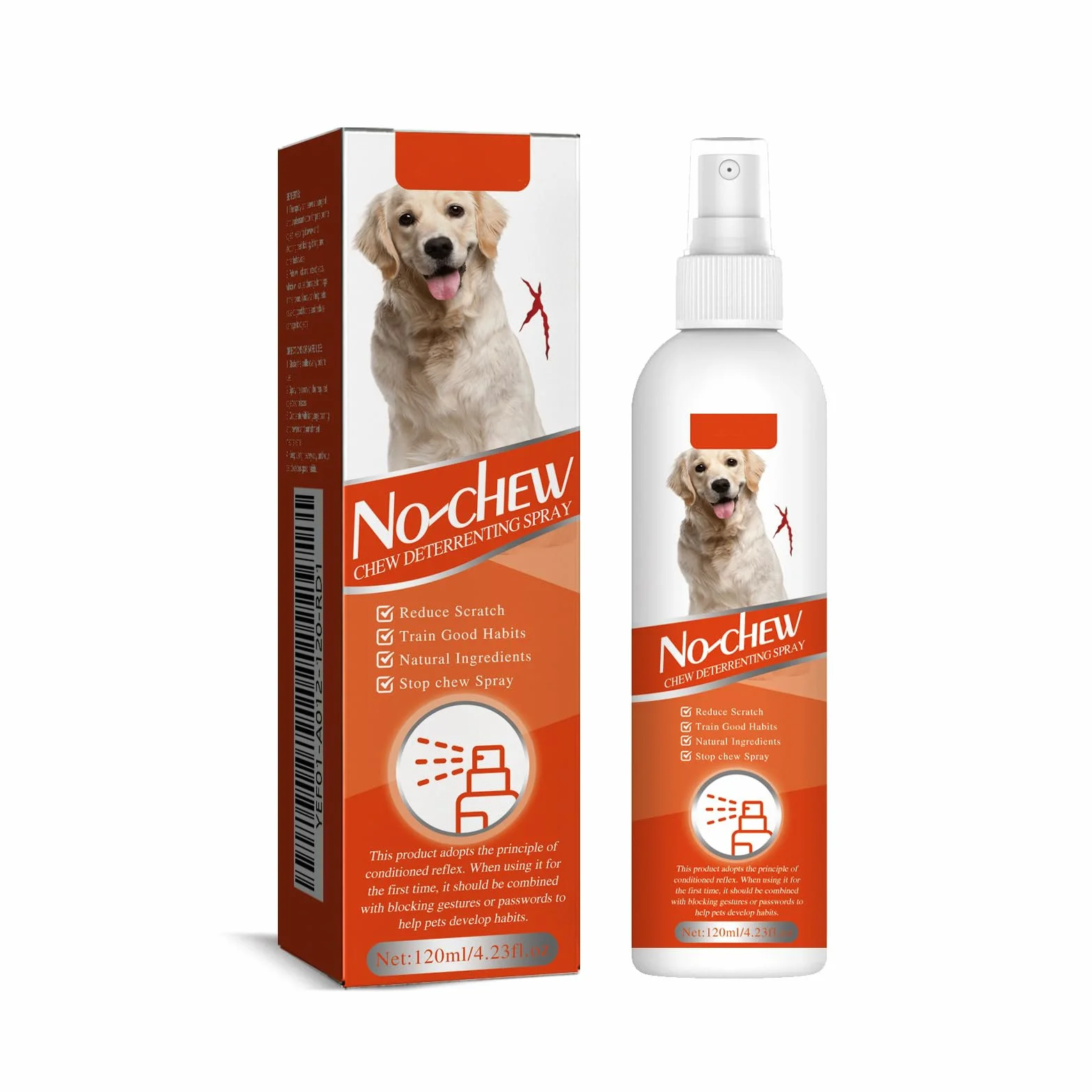 Spray Anti-griffure Chat Chien Dissuasif Antimastication 120ML