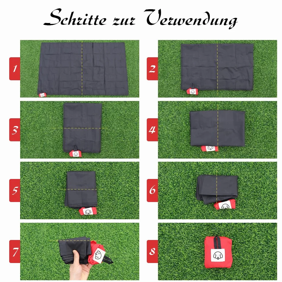 Couverture imperméable pour Chien 110x70 cm, Tapis de Voyage Pliable, Nylon