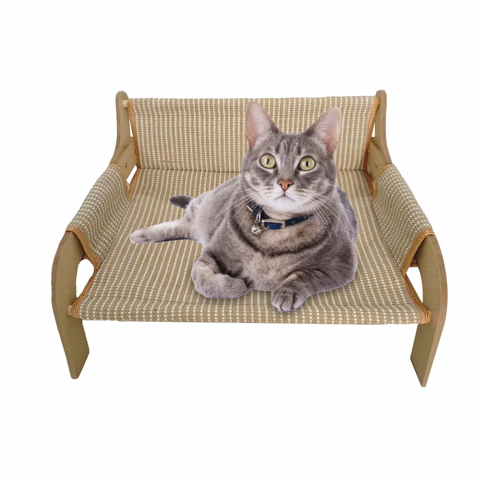 Canapé lit surélevé respirant pour chiens et chats, intérieur extérieur