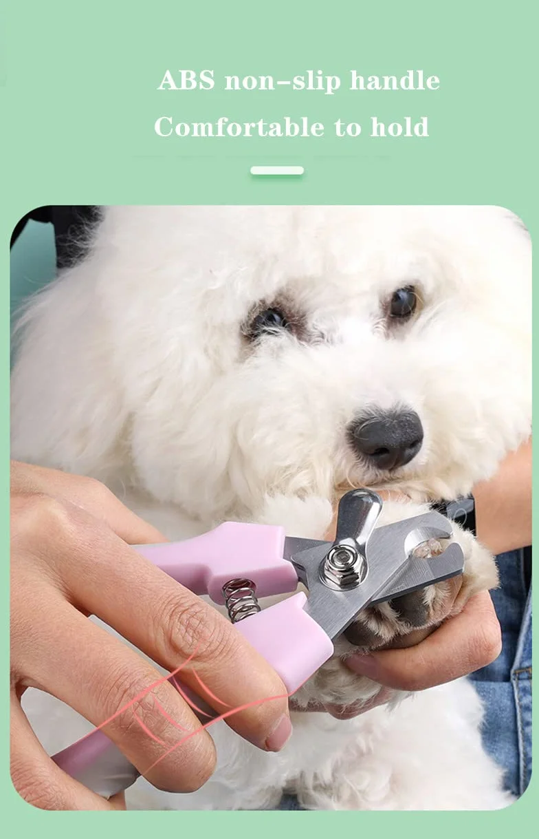 Ciseaux à griffes pour chats et chiens avec protection de sécurité