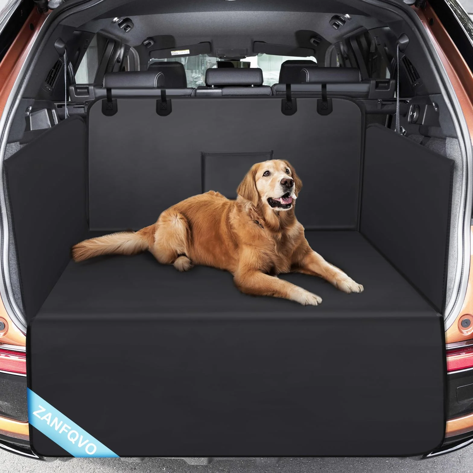 Zanfqvo Protection Coffre Voiture Chien avec Protection latérale Imperméable Antidérapante Housse de Coffre Universelle